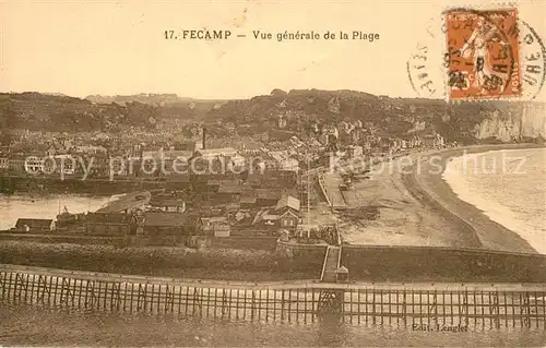 AK / Ansichtskarte Fecamp Vue generale de la Plage Fecamp