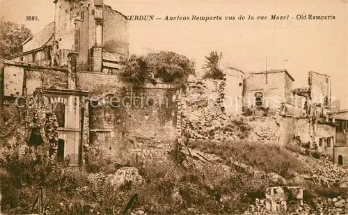 AK / Ansichtskarte Verdun_Meuse Anciens Remparts vues de la rue Mazel  Verdun Meuse