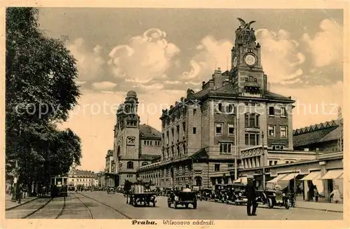 AK / Ansichtskarte Praha_Prahy_Prague Wilsonova nadrazi Praha_Prahy_Prague