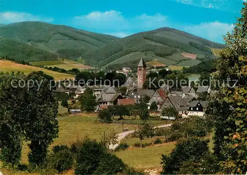 AK / Ansichtskarte Saalhausen_Sauerland Panorama Saalhausen_Sauerland