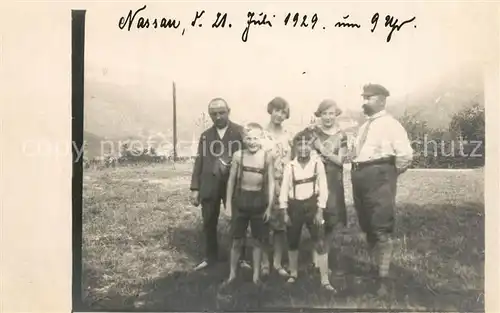 AK / Ansichtskarte Nassau_Lahn Familienfoto Nassau_Lahn