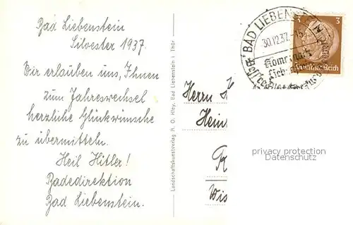 AK / Ansichtskarte Bad_Liebenstein Neues Badehaus mit Brunnentempel Bad_Liebenstein