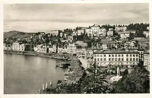 AK / Ansichtskarte Lugano_TI Ansicht mit Luganersee Lugano_TI