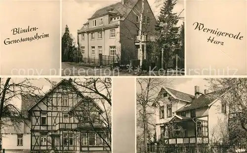 AK / Ansichtskarte Wernigerode_Harz Blindengenesungsheim Wernigerode Harz