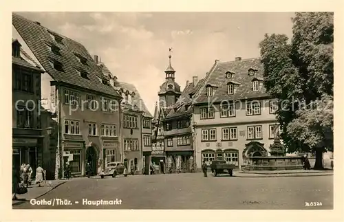 AK / Ansichtskarte Gotha_Thueringen Hauptmarkt Gotha Thueringen