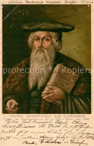 AK / Ansichtskarte Gutenberg_Johannes_Buchdruck  
