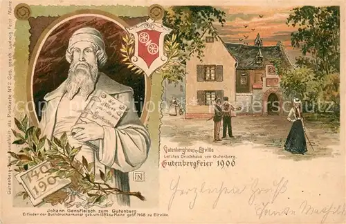 AK / Ansichtskarte Gutenberg_Johannes_Buchdruck Gutenberghaus Eltville  