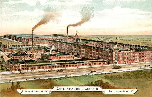 AK / Ansichtskarte Buchdruck Maschinenfabrik Karl Krause Leipzig 