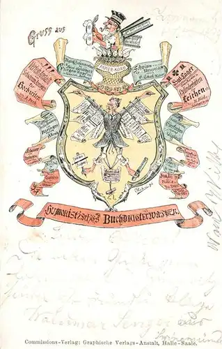 AK / Ansichtskarte Buchdruck Humor Wappen  