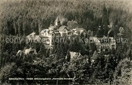 AK / Ansichtskarte Schierke_Harz FDGB Erholungsheim Hermann Duncker Schierke Harz