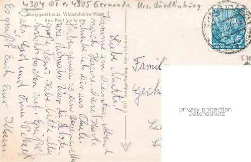 AK / Ansichtskarte Viktorshoehe Berggasthaus Viktorshoehe