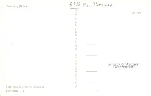 AK / Ansichtskarte Geraberg Panorama Geraberg