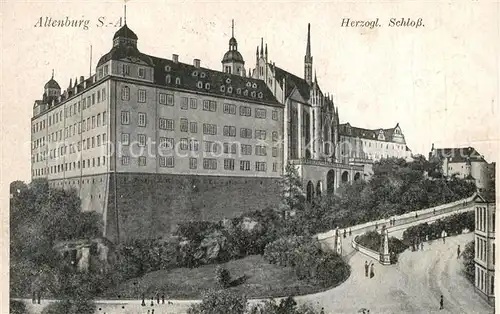 AK / Ansichtskarte Altenburg_Thueringen Herzogliches Schloss Illustration Altenburg Thueringen