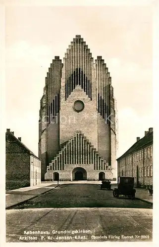 AK / Ansichtskarte Kobenhavn Grundtvigskirken Kirche Architektur Kobenhavn