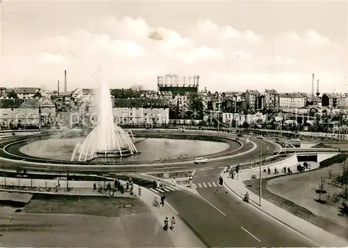 AK / Ansichtskarte Bad_Aachen Fontaene am Verteilerring Bad_Aachen