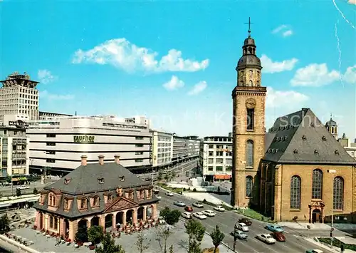 AK / Ansichtskarte Frankfurt_Main Hauptwache Kirche Frankfurt Main