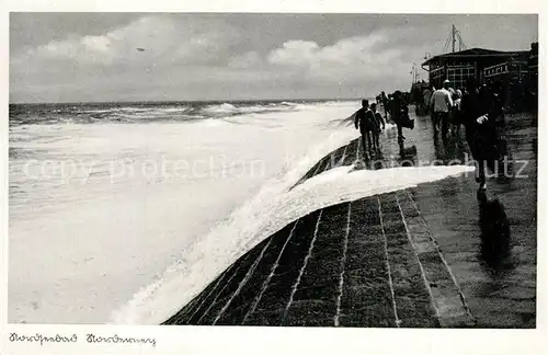 AK / Ansichtskarte Norderney_Nordseebad Promenade Norderney_Nordseebad
