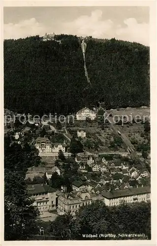 AK / Ansichtskarte Wildbad_Schwarzwald Panorama Wildbad_Schwarzwald