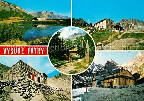 AK / Ansichtskarte Vysoke_Tatry Berghaeuser Hohe Tatra Vysoke Tatry