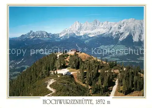 AK / Ansichtskarte Rohrmoos_Schladming Hochwurzenhuette mit Dachsteingebirge Ramsau und Bischofsmuetze Alpenpanorama Rohrmoos_Schladming