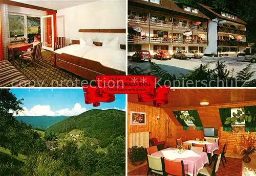 AK / Ansichtskarte Oberharmersbach Hotel Pension Schwarzwald Idyll Landschaftspanorama Oberharmersbach