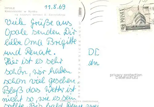 AK / Ansichtskarte Opole_Lubelskie Kamieniezki w Rynku Opole_Lubelskie