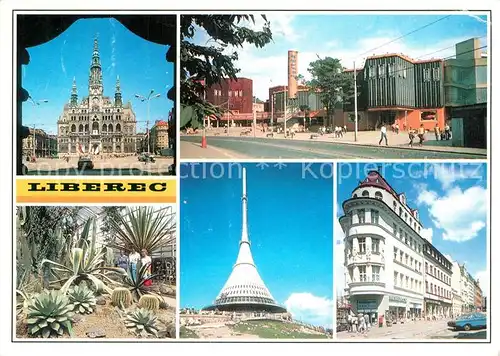 AK / Ansichtskarte Liberec Radnice Obchodni dum Jested Botanicka zahrada Horsky hotel Jested Saldovo namesti Liberec