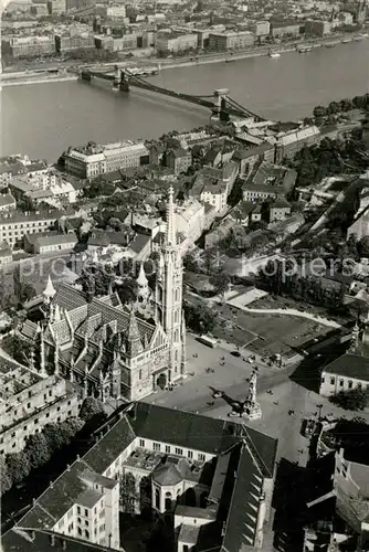 AK / Ansichtskarte Budapest Ansicht mit Matthiaskirche Budapest
