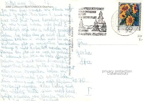 AK / Ansichtskarte Buntenbock Panorama Hildesheimer Haus Badeteich IG Metall Erholungsheim Dorfgemeinschaftshaus Buntenbock