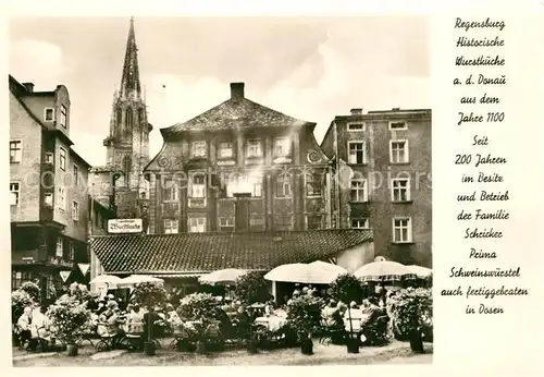 AK / Ansichtskarte Regensburg Historische Wurstkueche 12. Jhdt. Regensburg