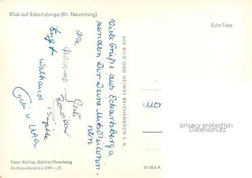 AK / Ansichtskarte Eckartsberga Panorama Eckartsberga