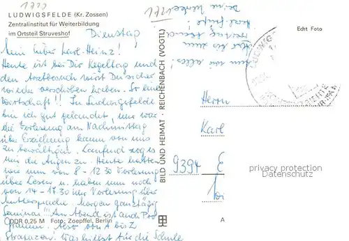 AK / Ansichtskarte Struveshof_Ludwigsfelde Zentralinstitut fuer Weiterbildung 