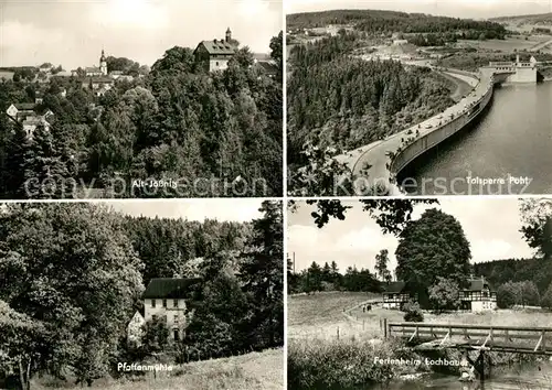 AK / Ansichtskarte Alt_Joessnitz Panorama Talsperre Poehl Ferienheim Lochbauer Pfaffenmuehle Alt_Joessnitz