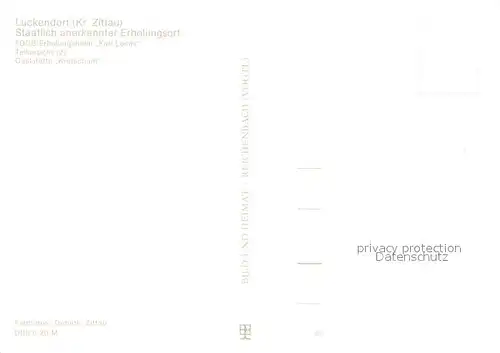 AK / Ansichtskarte Lueckendorf FDGB Erholungsheim Karl Lucas Gaststaette Kretscham Lueckendorf