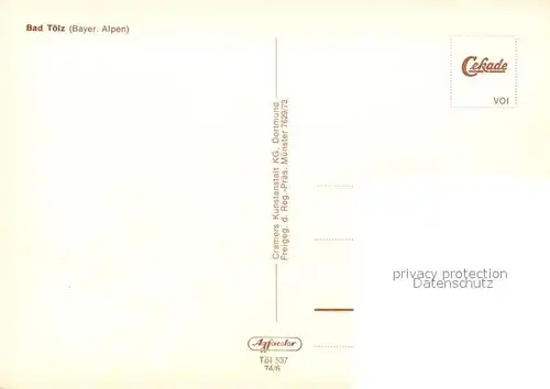 AK / Ansichtskarte Bad_Toelz Bayerische Alpen Fliegeraufnahme Bad_Toelz