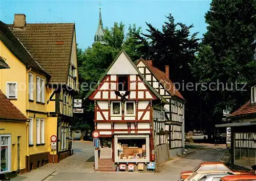 AK / Ansichtskarte Bad_Essen Romantischer Winkel beim Kirchplatz Fachwerkhaeuser Bad_Essen