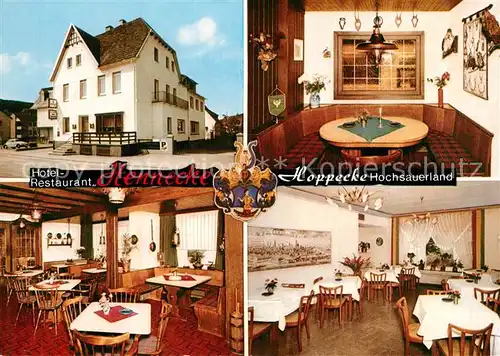 AK / Ansichtskarte Hoppecke Hotel Pension Hennecke Restaurant Hoppecke