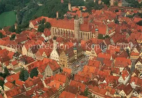 AK / Ansichtskarte Rothenburg_Tauber Altstadt Fliegeraufnahme Rothenburg Tauber