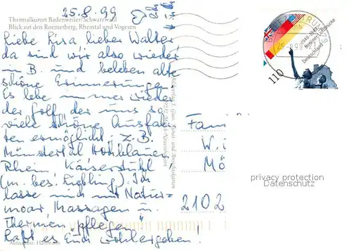 AK / Ansichtskarte Badenweiler Panorama Kurort im Schwarzwald Roemerberg Rheintal Vogesen Badenweiler