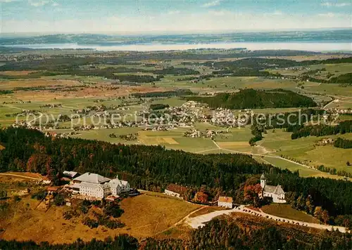 AK / Ansichtskarte Maria_Eck Kloster mit Wallfahrtskirche Fliegeraufnahme Maria_Eck