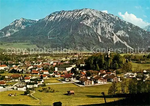 AK / Ansichtskarte Ruhpolding Gesamtansicht mit Rauschberg Chiemgauer Alpen Ruhpolding