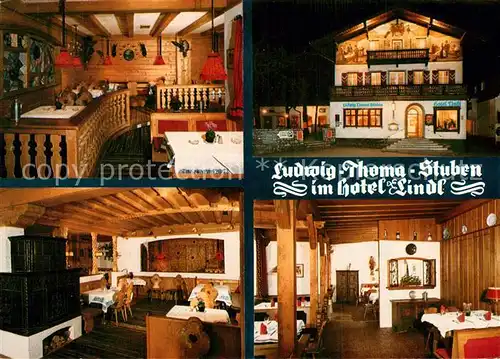AK / Ansichtskarte Rottach Egern Ludwig Thoma Stuben im Hotel Lindl Rottach Egern