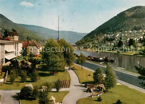 AK / Ansichtskarte Eberbach_Neckar Partie beim Kurhaus Eberbach Neckar