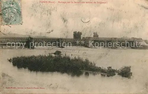 AK / Ansichtskarte Poses Barrage sur la Seine Poses