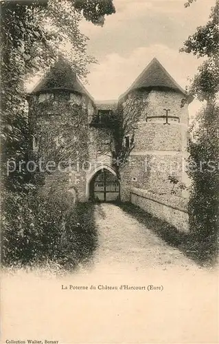 AK / Ansichtskarte Harcourt_Eure La Poterne du Chateau Harcourt Eure