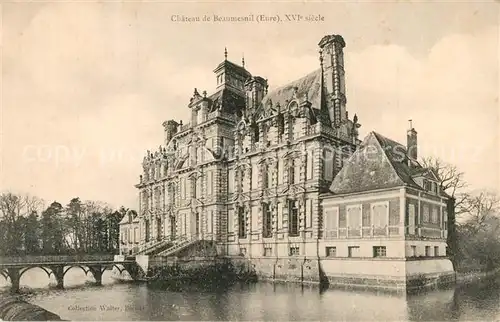 AK / Ansichtskarte Beaumesnil_Eure Chateau XVIe siecle Wasserschloss Beaumesnil Eure