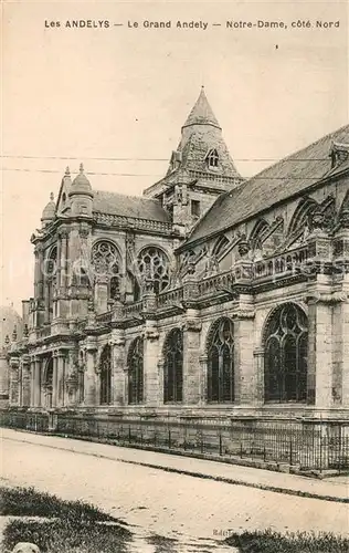 AK / Ansichtskarte Les_Andelys Eglise Notre Dame du Grand Andely cote nord Les_Andelys