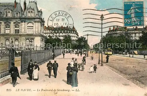 AK / Ansichtskarte Le_Havre Boulevard de Strasbourg Le_Havre