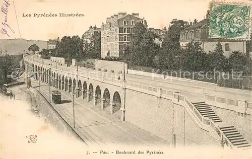 AK / Ansichtskarte Pau Boulevard des Pyrenees Pau