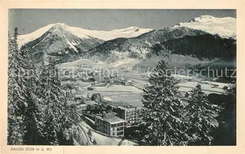 AK / Ansichtskarte Davos_GR Panorama Davos_GR